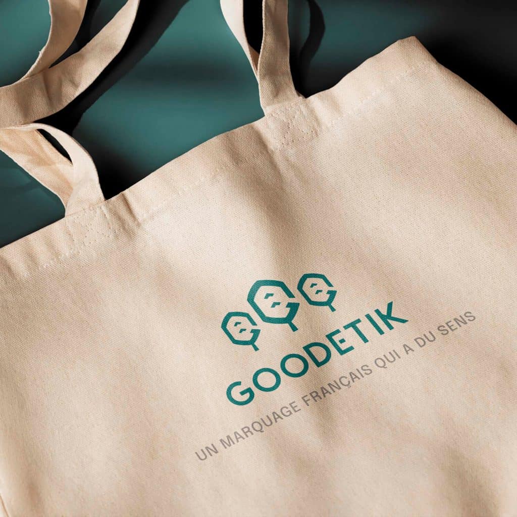Totebag de goodetik, une entreprise de marquage à Romans-sur-Isère